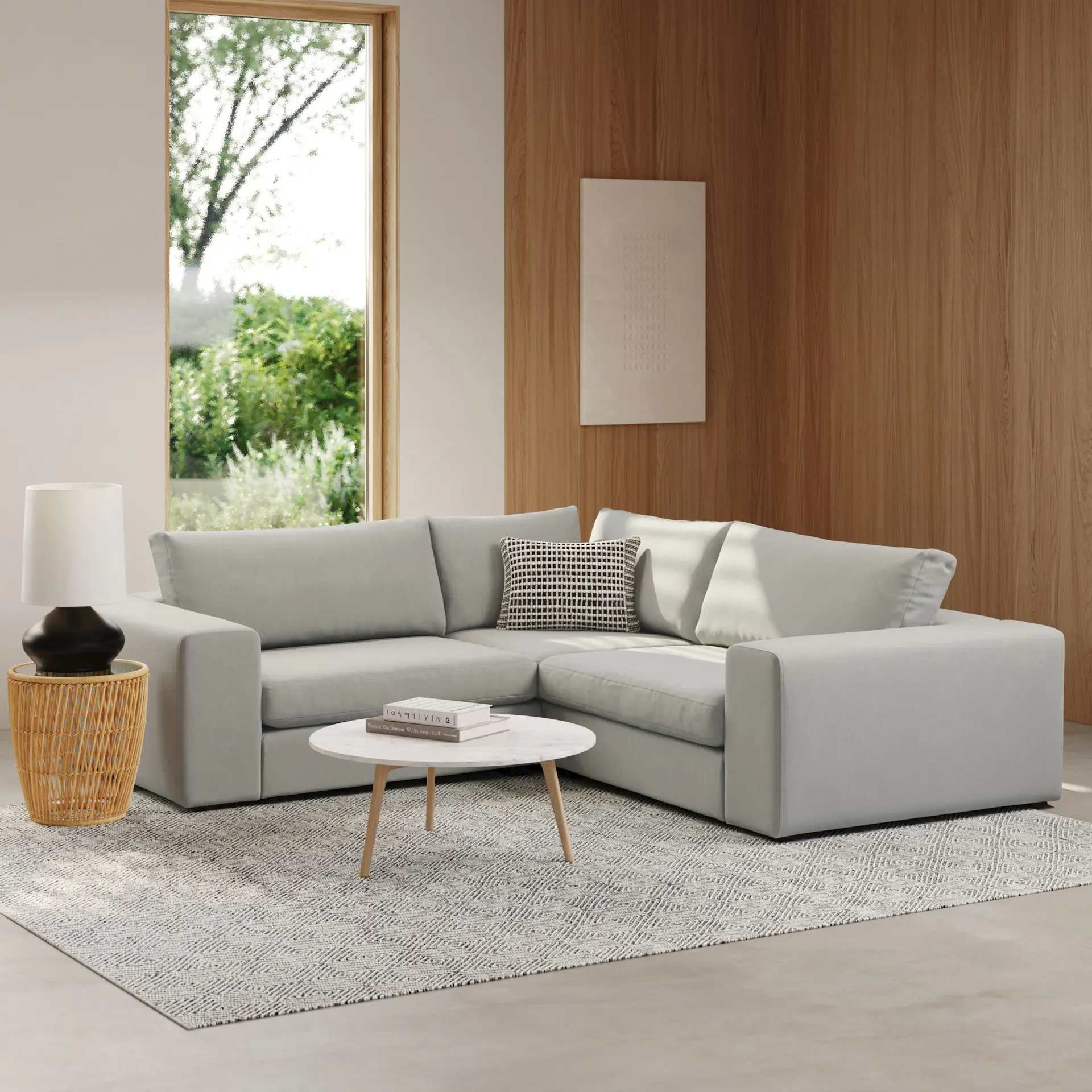 Beta 94" Modular Corner Sectional - Welsh Gray