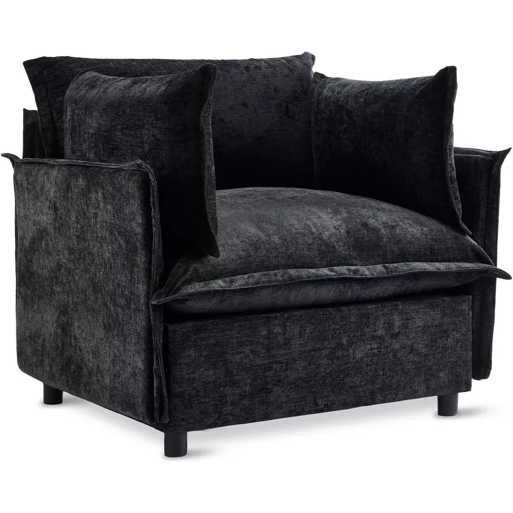 Chenille Fabric Living Room Sofa Chair - Image 2