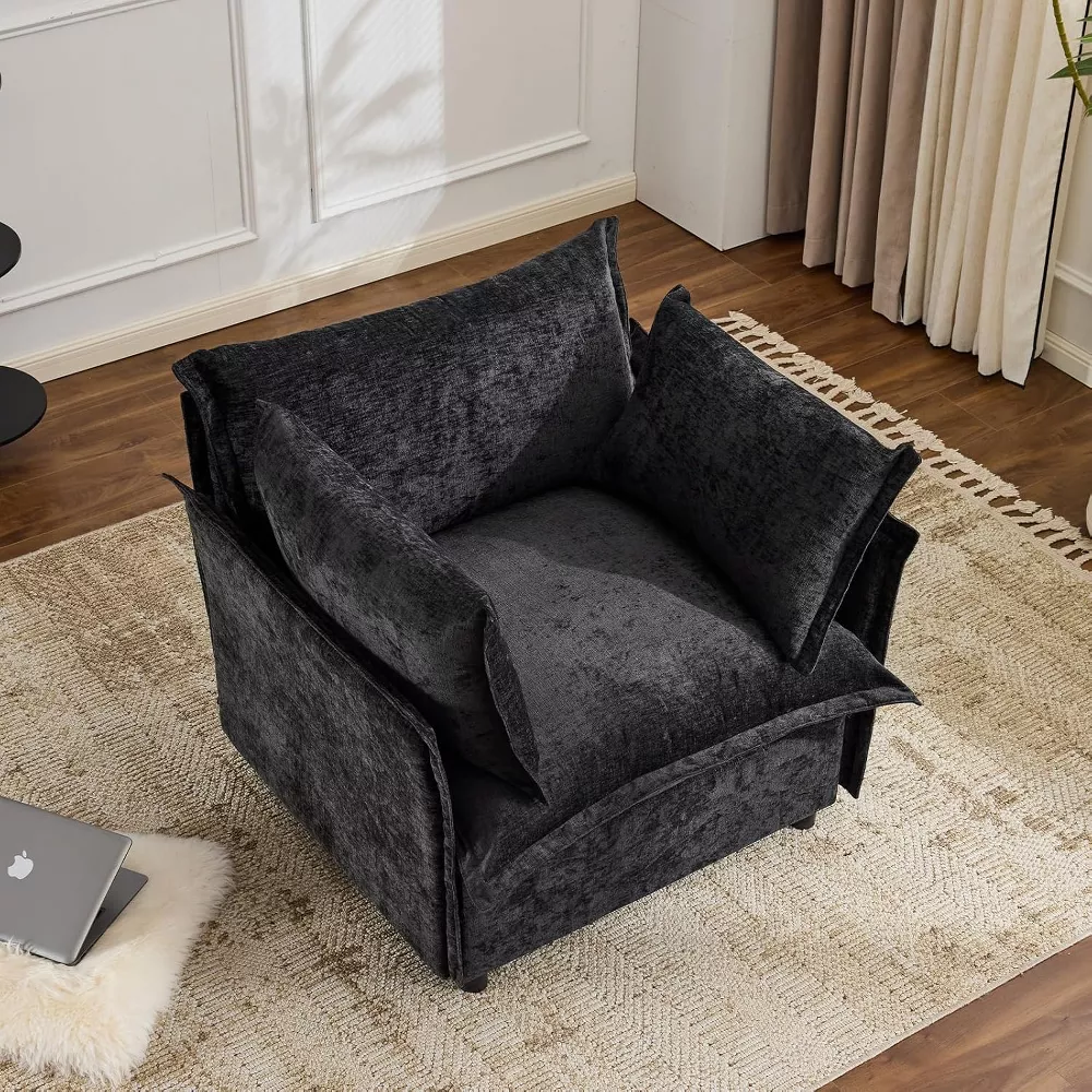 Chenille Fabric Living Room Sofa Chair