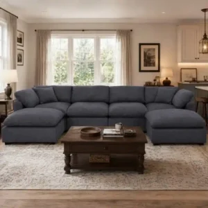 Wilroy 6-Piece Reversible U-Shaped Sectional Sofa