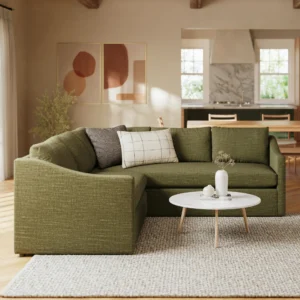 Landry 91" Corner Sectional - Napa Moss