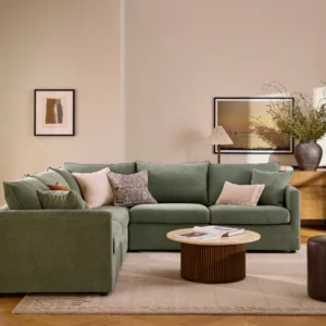 Lenae 106" Modular Corner Sectional - Eleos Green
