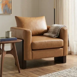 Lounger Sofa Chair with Rubberwood Legs