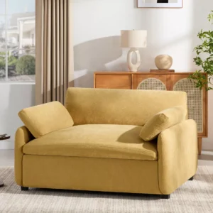 Merax Oversized Chenille Single Sofa Chair